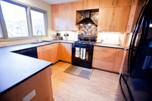 photo of kitchen designed with green remodeling practices