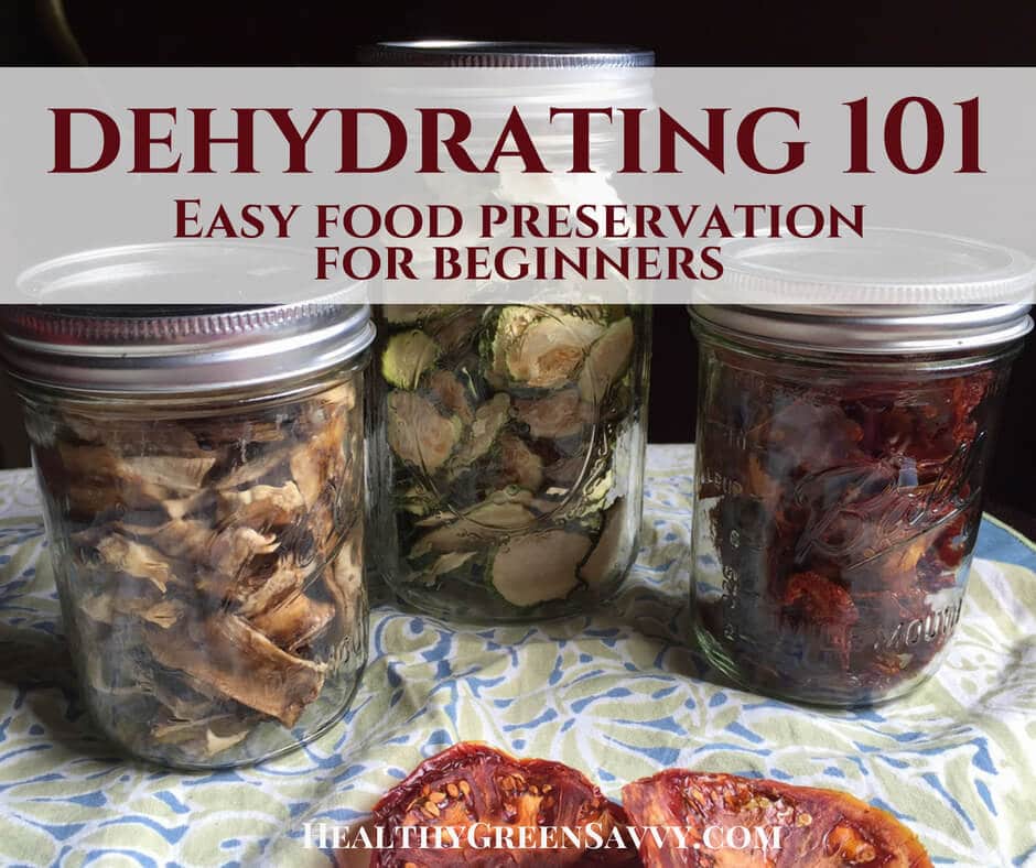 Dehydrating food is easy, economical, and lets you enjoy the bounties of your summer garden all year round! Never tried dehydrating food before? Here’s what you need to know to get started. #dehydratingfood #foodpreservation #greenlivingtips #dehydratefood #dryingfood #preparedness #prepper #camping #hiking #snacks #dehydrator