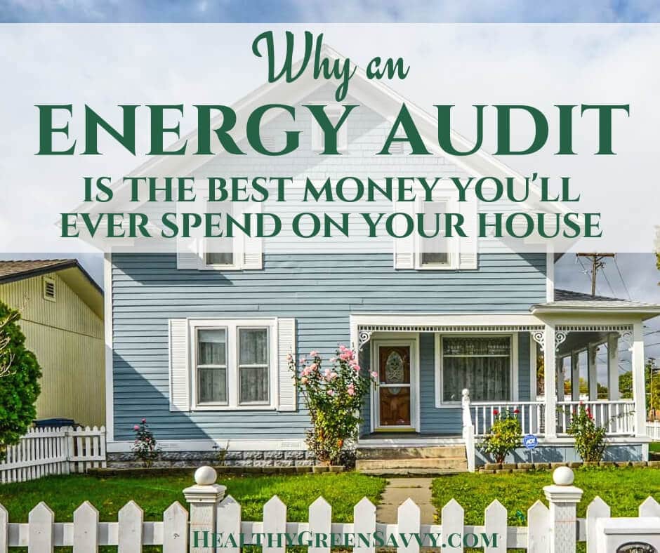 home energy audit -- cover photo of house with title overlay