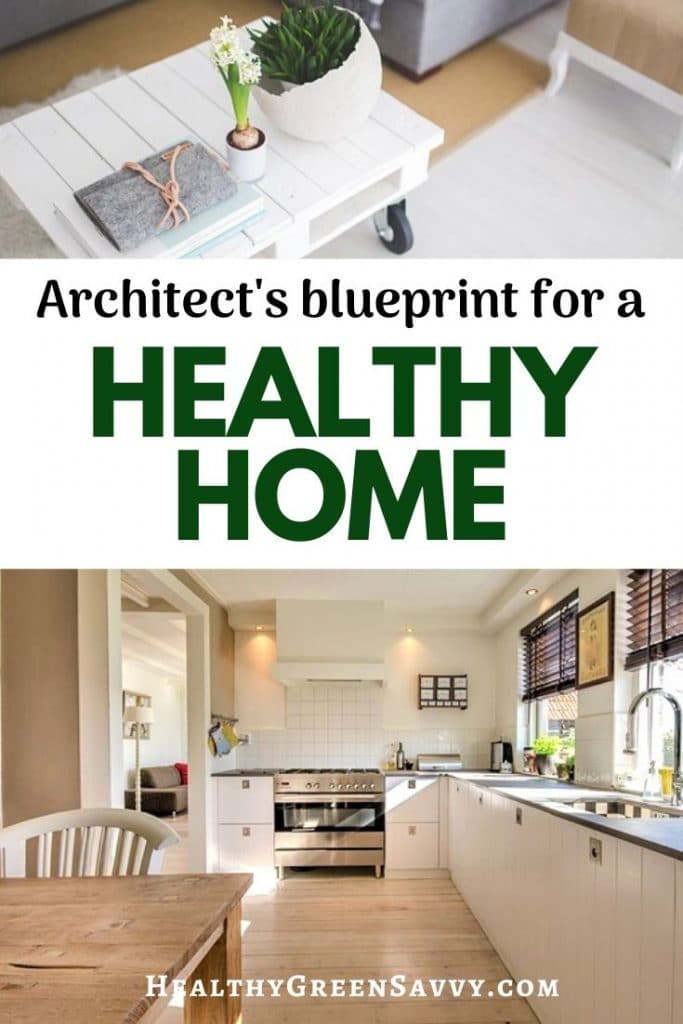 pin with photos of living room and kitchen with title text