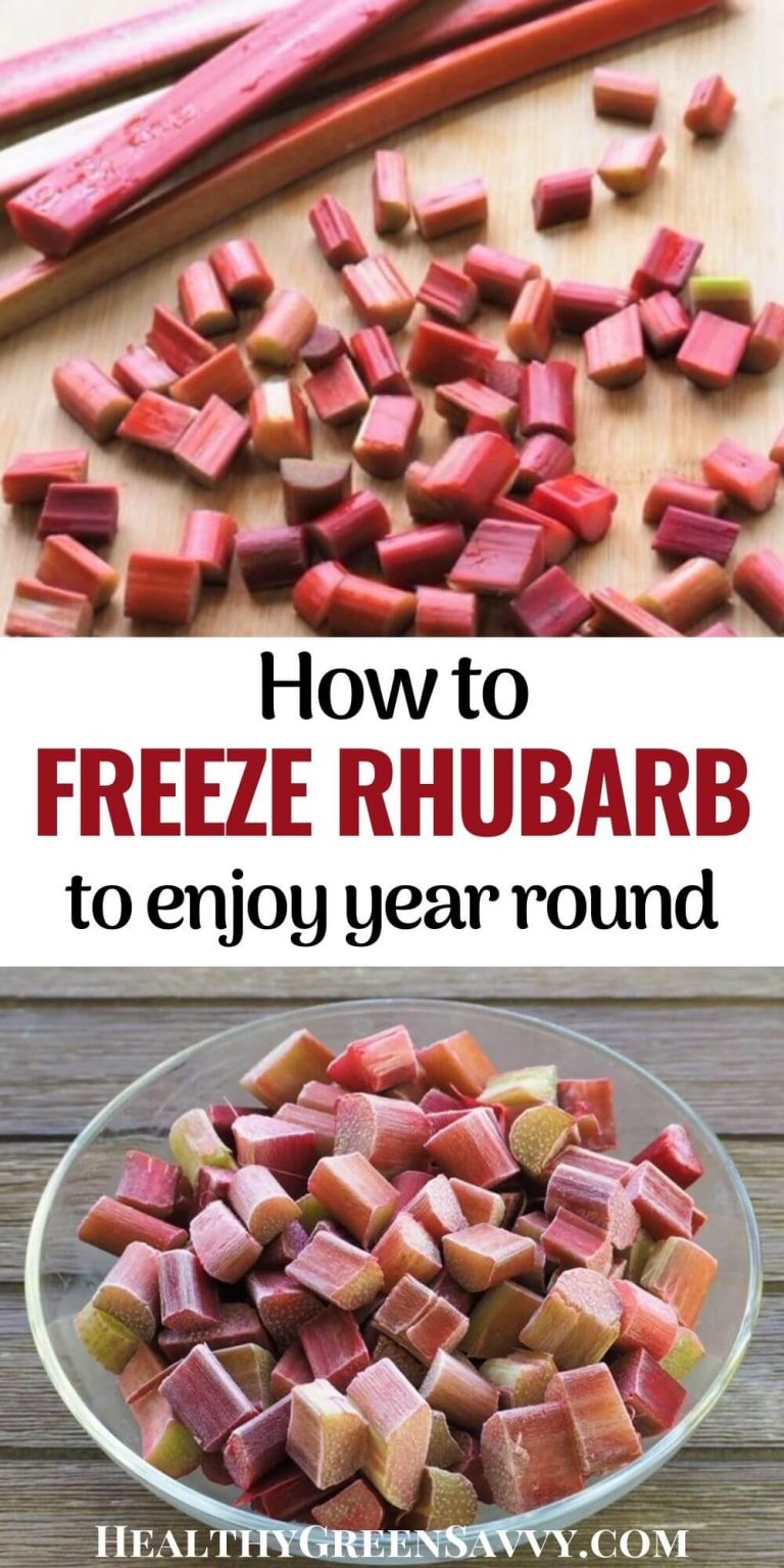 Freezing Rhubarb {How to Freeze Rhubarb Tutorial}