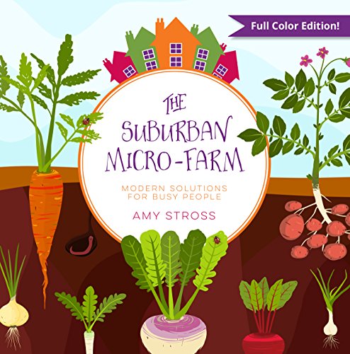 cover of one the best permaculture books for home gardeners, The Suburban Micro-Farm