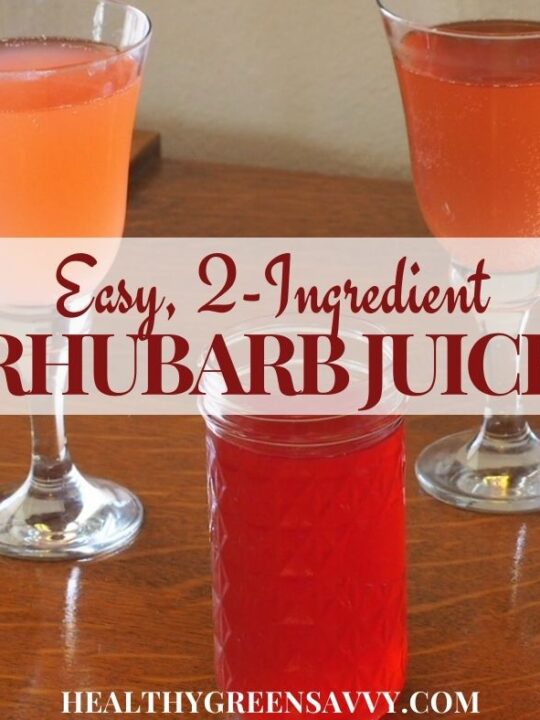 Easy Rhubarb Juice Recipe