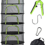 photo of herb drying screen with accessories