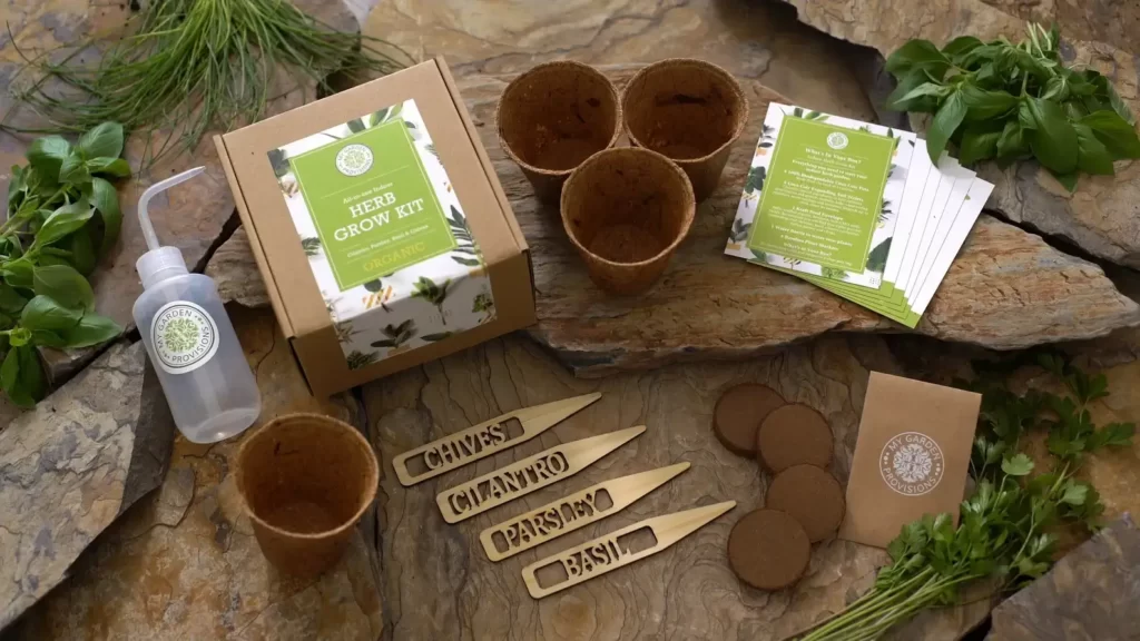 photo of  indoor herb garden gift set