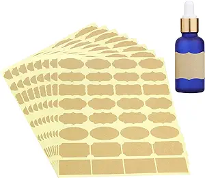 photo of adhesive labels for tincture bottles