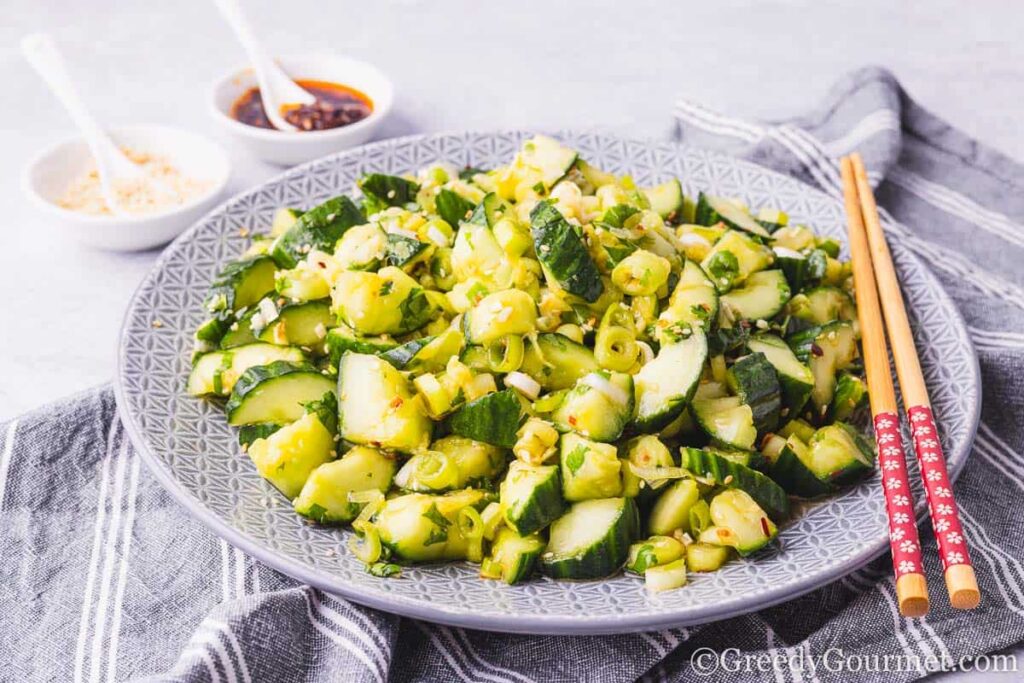 photo of Asian cucumber salad from 