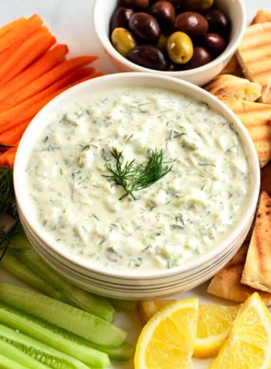 photo of tzatziki sauce from Rich and Delish