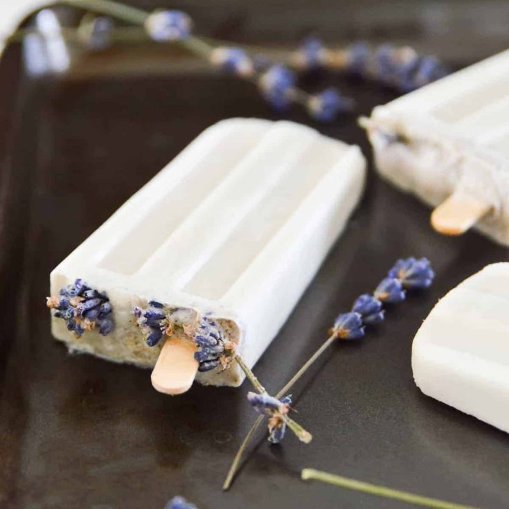 Image for Lavender Vanilla Popsicles (vegan & paleo)