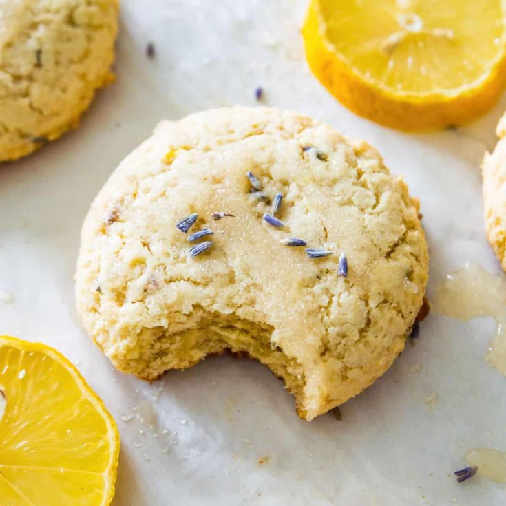 photo of lemon lavender cookie