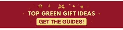 red banner with holiday clip art linked to gift guides
