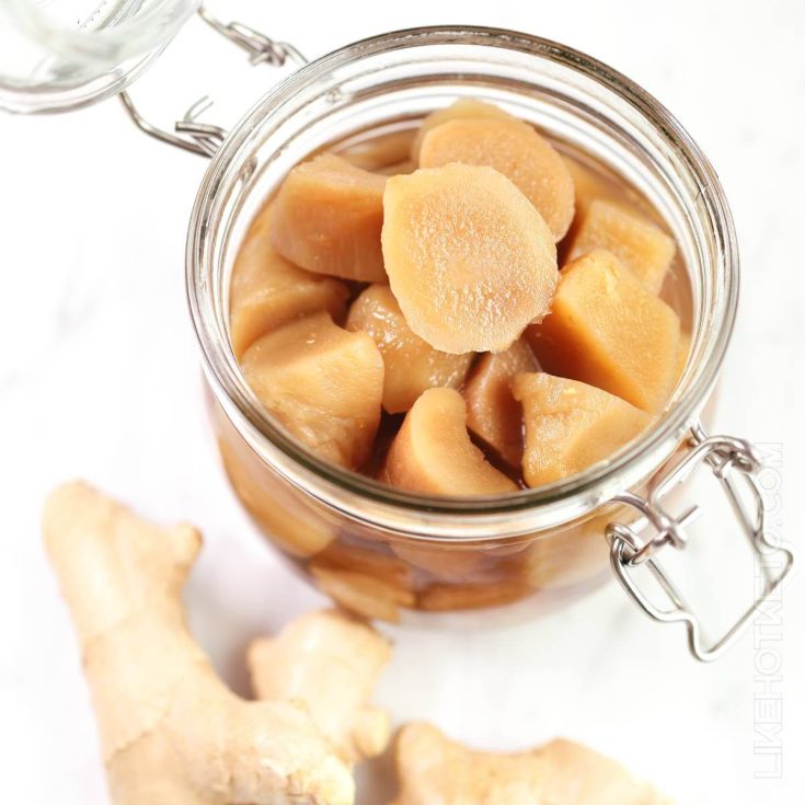 photo of stem ginger in jar