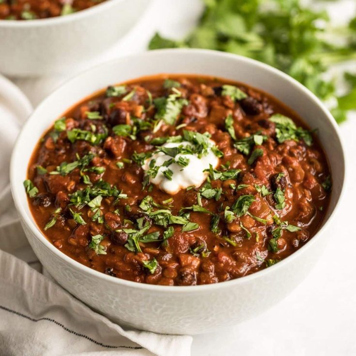 Image for Smoky Lentil Black Bean Chili