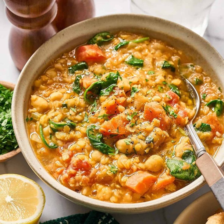Image for Smoky Red Lentil Stew with Chickpeas