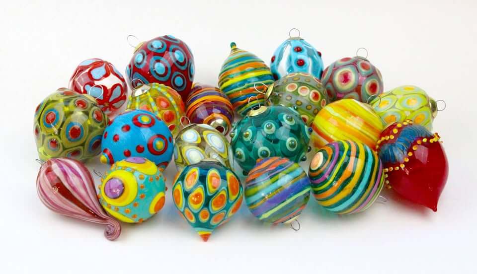photo of Cathy's blown glass ornament